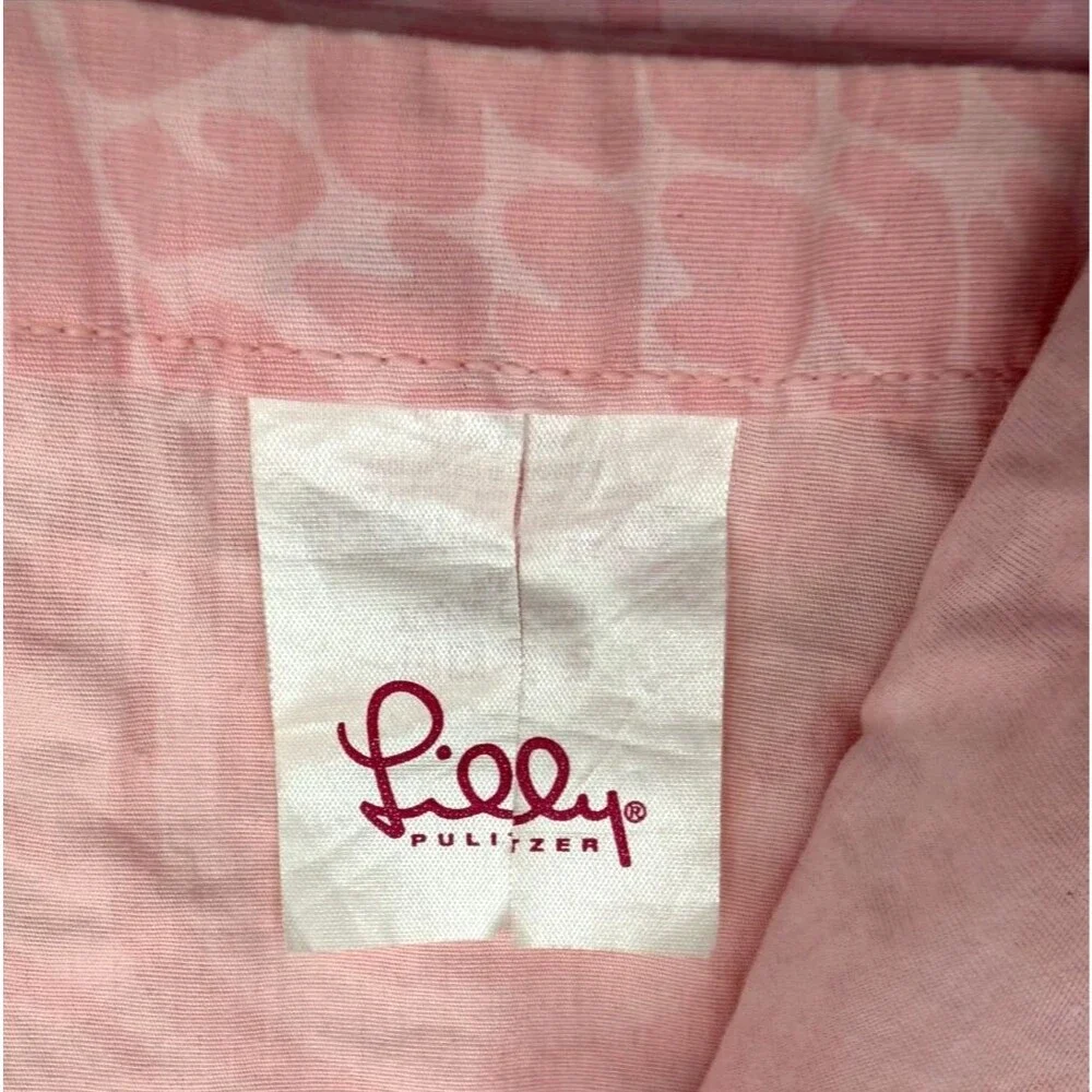 Lilly Pulitzer Pottery Barn Pink Pineapple FULL Flat Sheet Rare Retired